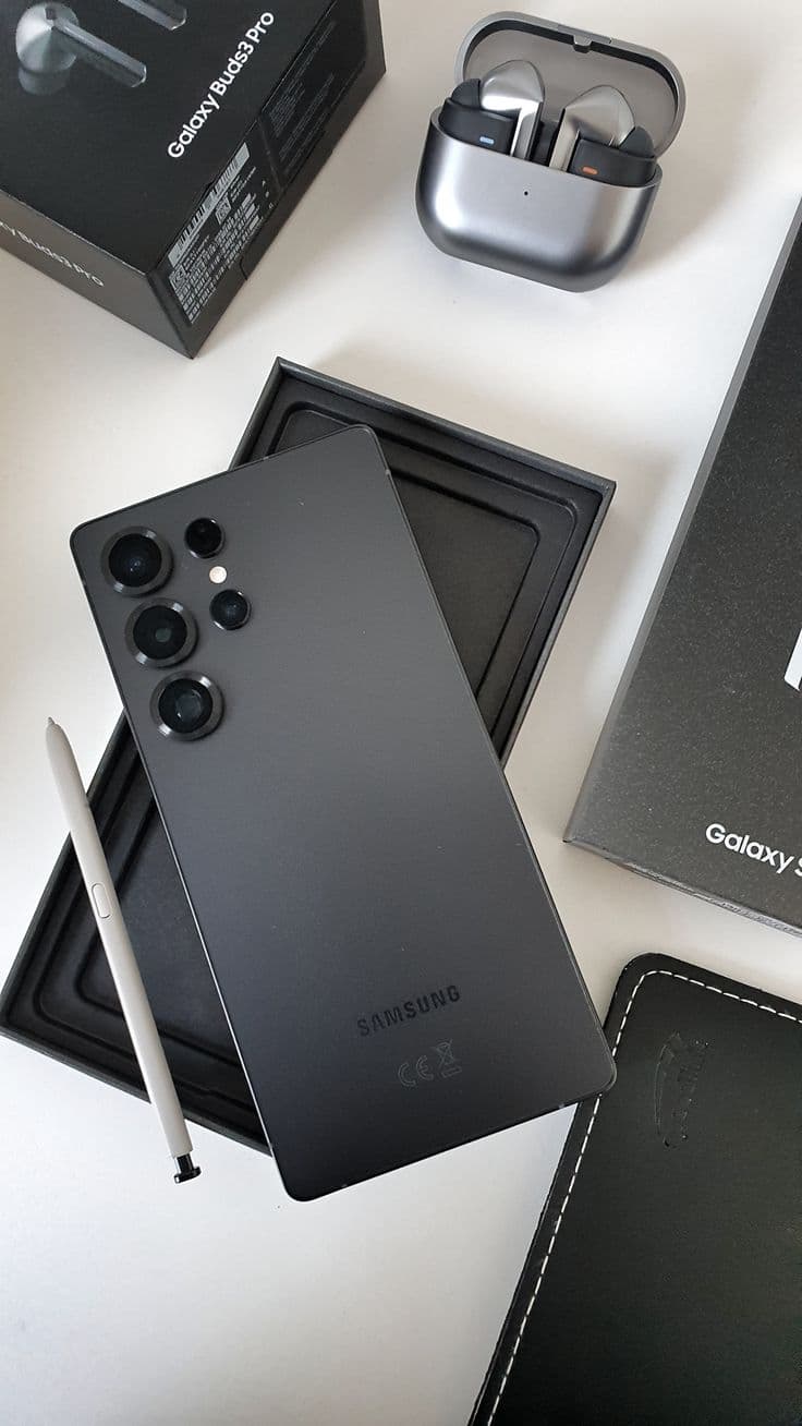 Galaxy Unboxing Experience: Premium Retail Packaging with S Pen, Charging Accessories & Buds Bundles