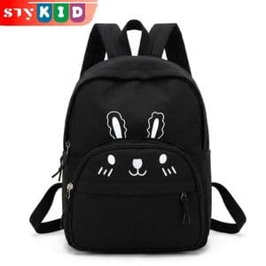 STY KID Kids Backpack (Black, Rabbit)