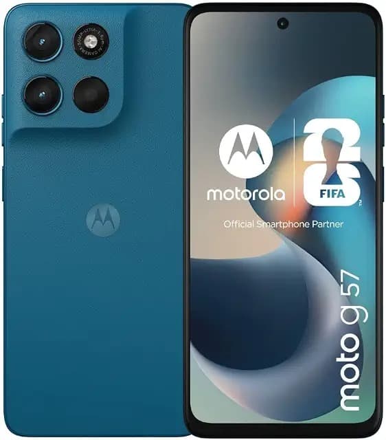 HONOR Light Blue Smartphone with Rear Display
