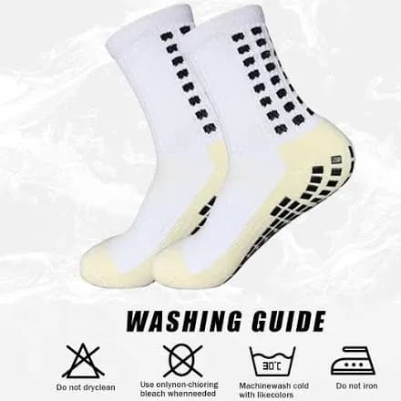 Grip Socks with Washing Guide