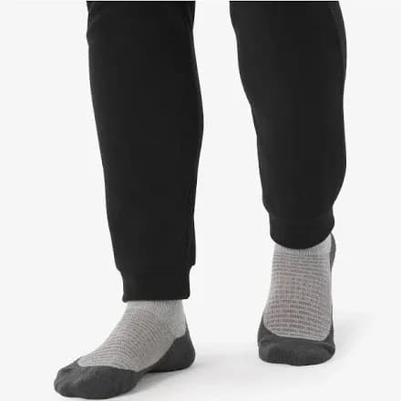Grey Grip Socks and Black Joggers
